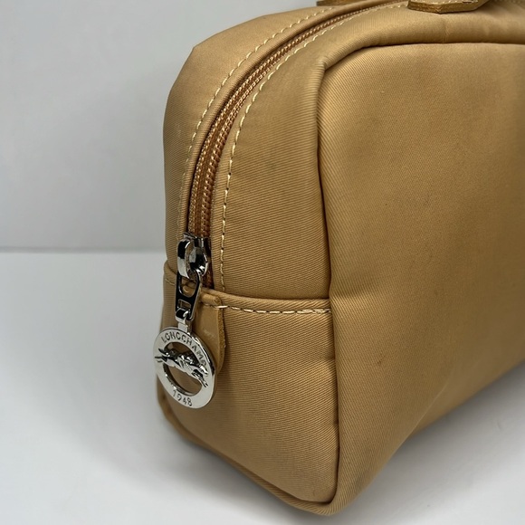 Longchamp Large Double Handle Clutch Zipper Nylon Dopp Bag Made in France - Picture 2 of 14